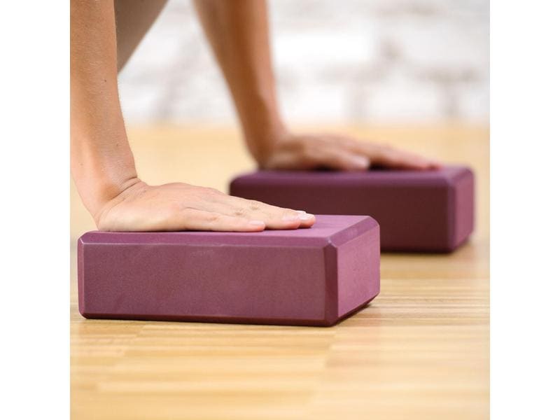 SISSEL Yoga Block Bordeaux