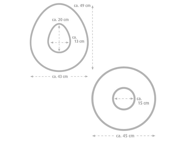 Sissel Sit Ring, rund inkl. Bezug 15cmx45cm