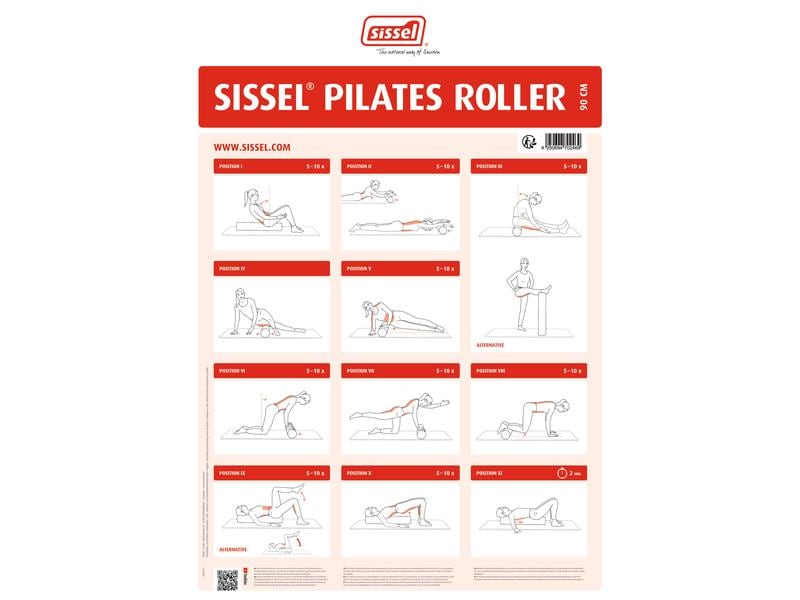 SISSEL Pilates Roller 15 x 90 cm Weiss