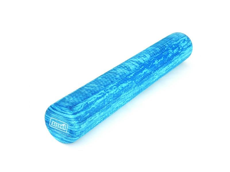 SISSEL Pilates Roller Pro Soft 15 x 90 cm Blau-marmoriert