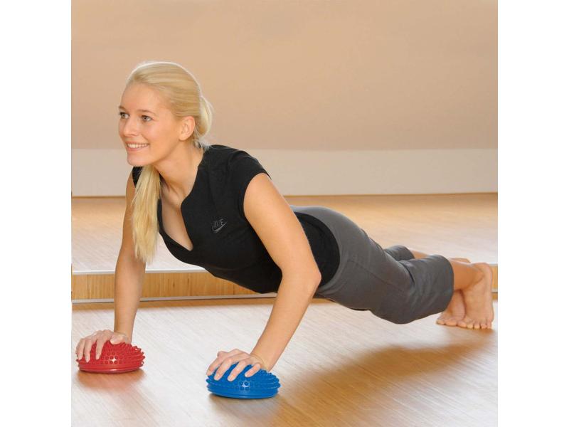 SISSEL Spiky Dome rot und blau 2 Stück