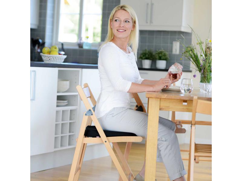 SISSEL Keilkissen Sit Air schwarz, luftgefülltes Sitzkissen zur Haltungskorrektur, für Physiotherapie