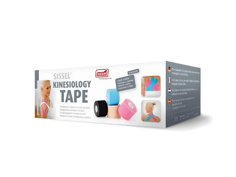 Sissel Kinesiology Tape Schwarz 6 Stück, 5 cm x 5 m