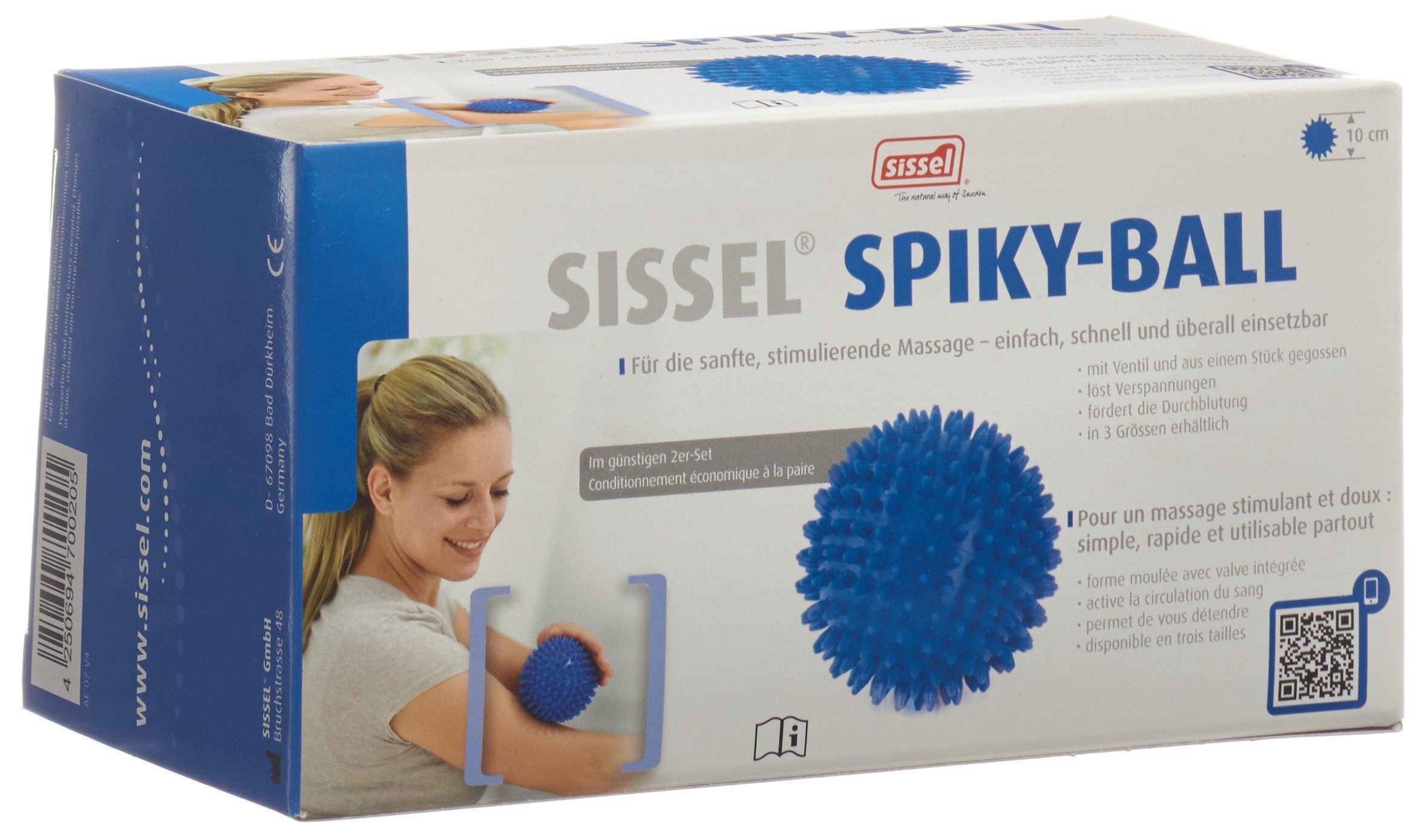 Sissel Spiky-Ball, Ø 10 cm, blau